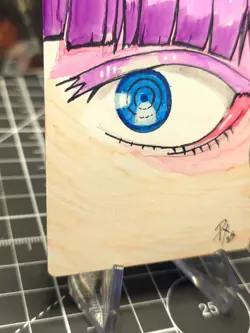 SOL RING - MTG *Altered Hand Painted Original Art Anime - Nazuna Call Night - Image 5