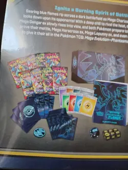 Pokemon Mega Evolution Phantasmal Flames ETB Elite Trainer Box New Sealed - Image 3