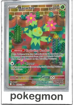 Pokemon Scarlet & Violet Journey Together Maractus Illustration Rare 160/159NM - Image 1