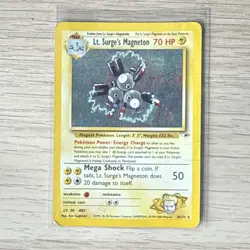 Pokemon TCG Lt. Surge's Magneton Gym Heroes 8/132 Holo Unlimited Rare - Image 1