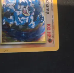 Pokemon TCG Machamp Holo Card Base Set 1st Edition 8/102 Moderate Condition - Image 5