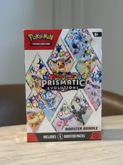 Pokemon Scarlet & Violet Prismatic Evolutions Booster Bundle(6 Packs) Sealed! - Image 1