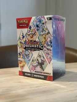 Pokemon Scarlet & Violet Prismatic Evolutions Booster Bundle(6 Packs) Sealed! - Image 2