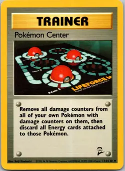 Pokemon Center 114/130 Base Set 2 Uncommon HP - Image 1