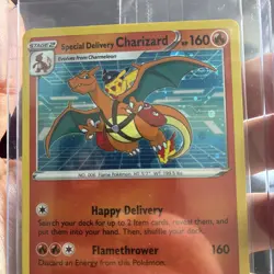 Special Delivery Charizard Pokemon Center Promo Card Holo (SWSH075) - SEALED - Image 4