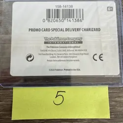 Special Delivery Charizard Pokemon Center Promo Card Holo (SWSH075) - SEALED - Image 5
