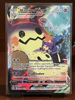 Pokemon Mimikyu VMAX TG17/TG30 Ultra Rare Full Art Holo Brilliant Stars - Image 1