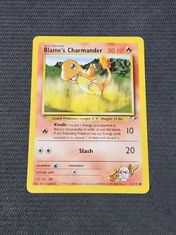 Pokemon Gym Heroes "Blaine's Charmander" 61/132 / Common / Near Mint - Image 1
