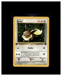 Pokemon TCG 1st Edition Eevee 55/82 Team Rocket Regular - Image 1