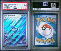 2023 POKEMON MEW EN-151 ILLUSTRATION RARE #171 WARTORTLE PSA 9 - Image 2