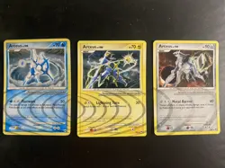 Arceus Lv. 100 Holo Cards: AR4 AR6 AR7 Pokemon TCG Good Condition - Image 1