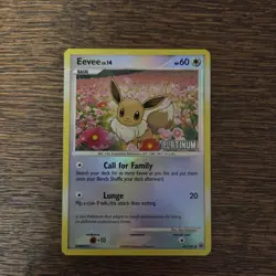 Pokemon Eevee 62/100 Majestic Dawn Reverse Holo Platinum Promo 2008 - Image 1