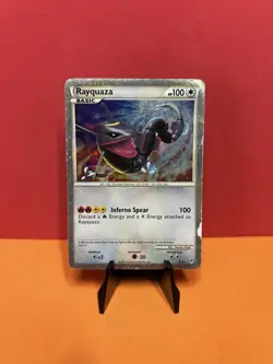 Pokemon 2011 - Rayquaza (Shiny) - SL10 Call of Legends Holo - Worn Condition! - Image 1