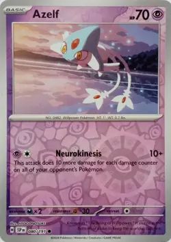 Azelf - Reverse Holo - Surging Sparks - Pokemon TCG - 080/191 - Image 1