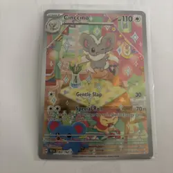 Pokemon TCG Cinccino 183/162 Temporal Forces Illustration Rare NM - Image 1