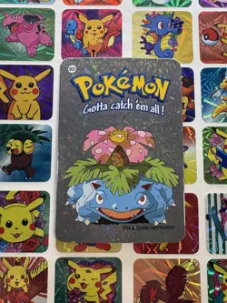 Pokemon 151 Vintage Pocket Monsters Vending HOLO Prism Sticker 2000 Nintendo - Image 1