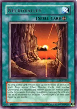 Yugioh! LP Necrovalley - DL3-001 - Rare - Limited Edition Lightly Played, Englis - Image 1