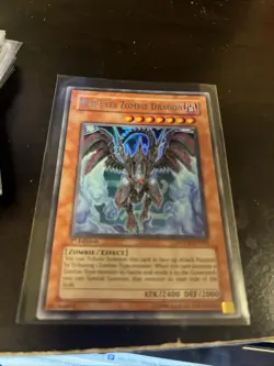 Yugioh Red-Eyes Zombie Dragon SDZW-EN001 1st Edition Ultra Rare Holo - NM (2) - Image 1