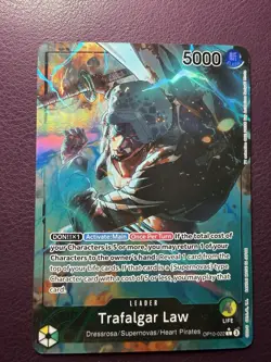 One Piece CCG Trafalgar Law OP10-022 Leader Alt Art English Edition Near Mint - Image 1