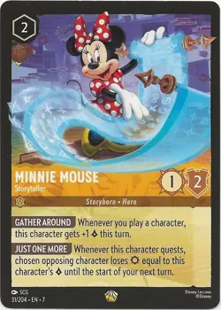 Disney Lorcana Archazia's Island: MINNIE MOUSE Storyteller Legendary 31/204 - Image 1