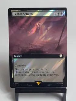 MTG - Universes Beyond: Fallout - Lethal Scheme - Extended Art - Surge FOIL - Image 1
