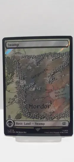 1 x Swamp (718) - Surge Foil - The Lord of the Rings: Tales of Middle-Earth - NM - Image 1