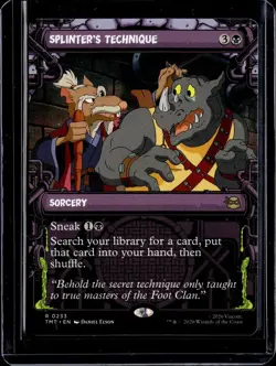 Splinter's Technique (Showcase) - 233 - TMT - NM - MTG Magic the Gathering - Image 1