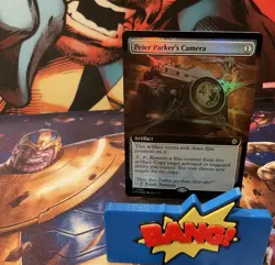 2025 Magic The Gathering Marvel’s Spider-Man 0280 Peter Parker’s Camera Ext. Art - Image 1