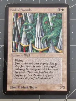 MTG ⭐ Alpha Edition ⭐ Wall of Swords ⭐ Vintage Legacy ⭐ DMG - Image 1