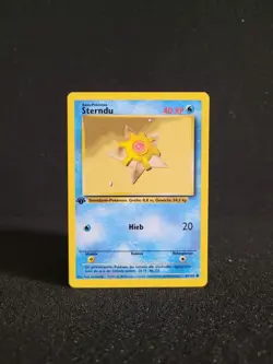 Pokemon Karte Sterndu - 1. Edition MINT - 65/102 Basis Set - Image 1