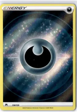 Pokemon Darkness Energy 158/159 - Crown Zenith - Rare Holo Near Mint English - Image 1
