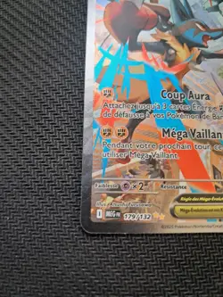 carte Pokemon Mega-Lucario EX Alternative 179/132 FR ETAT NEUF NM 🇨🇵 - Image 3