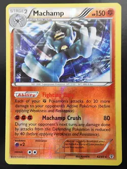 POKEMON MACHAMP 42/83 REVERSE HOLO GENERATIONS 2016 POKEMON LP - Image 1