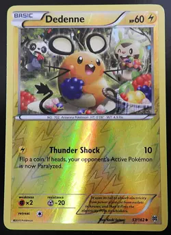 POKEMON DEDENNE 57/162 REVERSE HOLO BREAKTHROUGH 2015 POKEMON NM - Image 1