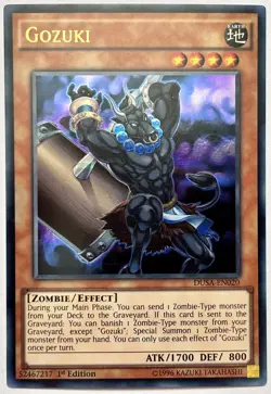 DUSA-EN020 Gozuki- Ultra Rare 1st Edition Near Mint YuGiOh Card - Image 1