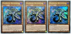 3 x GFP2-EN113 Doomking Balerdroch - Ultra Rare 1st Edition Near Mint YuGiOh - Image 1