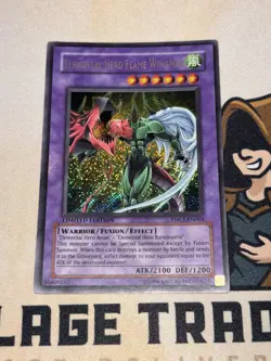 Elemental Hero Flame Wingman EHC1-EN004 Secret Rare Yu-Gi-Oh! NM Foil Bleed! - Image 2