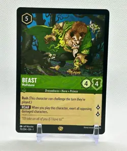 Beast Wolfsbane Disney Lorcana The First Chapter #70 Legendary Non-Foil - Image 1