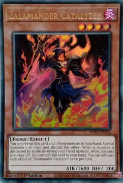 MP23-EN216 ZALAMANDER CATALYZER ULTRA RARE 1ST EDITION YuGiOh CARD - Image 1
