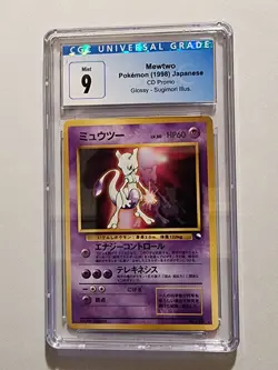 Mewtwo 151 CD Promo Pokemon Card Japanese Vending Glossy 1998 - CGC 9 - Image 1