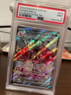 Pokemon TCG Charizard ex Promo 074 Sv: Scarlet & Violet Promo Cards PSA 9 - Image 1