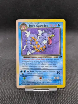 Dark Gyarados 25/82 Non Holo Team Rocket Set Rare Pokemon Card WOTC Played - Image 1
