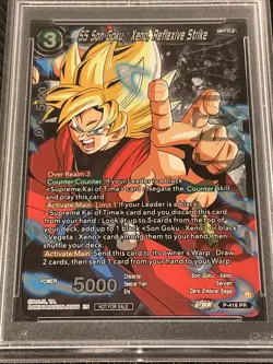 Dragonball Super Card Game P-418 SS Son Goku Xeno Reflexive Strike WINNER PSA 10 - Image 3