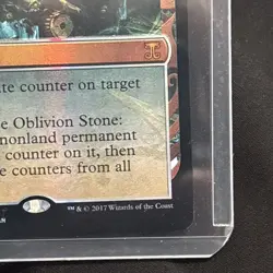 Magic the Gathering Kaladesh Inventions Oblivion Stone Foil Card 2017 - Image 3