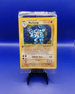 Machamp 8/102 1st Edition Base Set Holo Rare Pokemon Card TCG WOTC New Sealed - Image 1