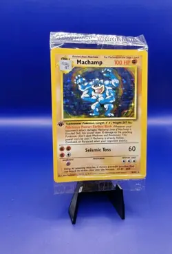 Machamp 8/102 1st Edition Base Set Holo Rare Pokemon Card TCG WOTC New Sealed - Image 2