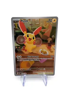 Pokemon TCG Plusle Full Art Holo Foil Card 193/182 Paradox Rift Secret Rare - Image 1