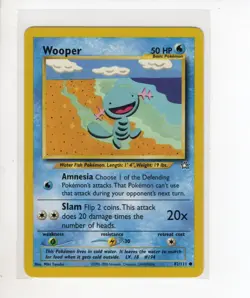 WOOPER NEO GENESIS SET POKEMON CARD 82/111 LP - Image 1