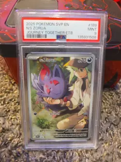 Pokemon TCG Journey Together N's Zorua 189 Promo Card Psa 9 - Image 1