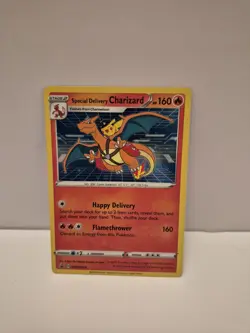 Pokemon TCG Special Delivery Charizard NM Promo Card SWSH075 - Image 1